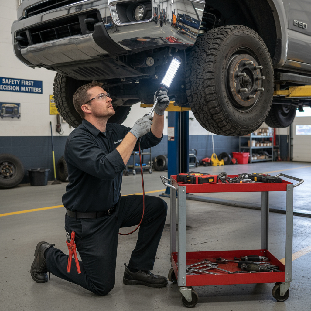 Brake and suspension inspection